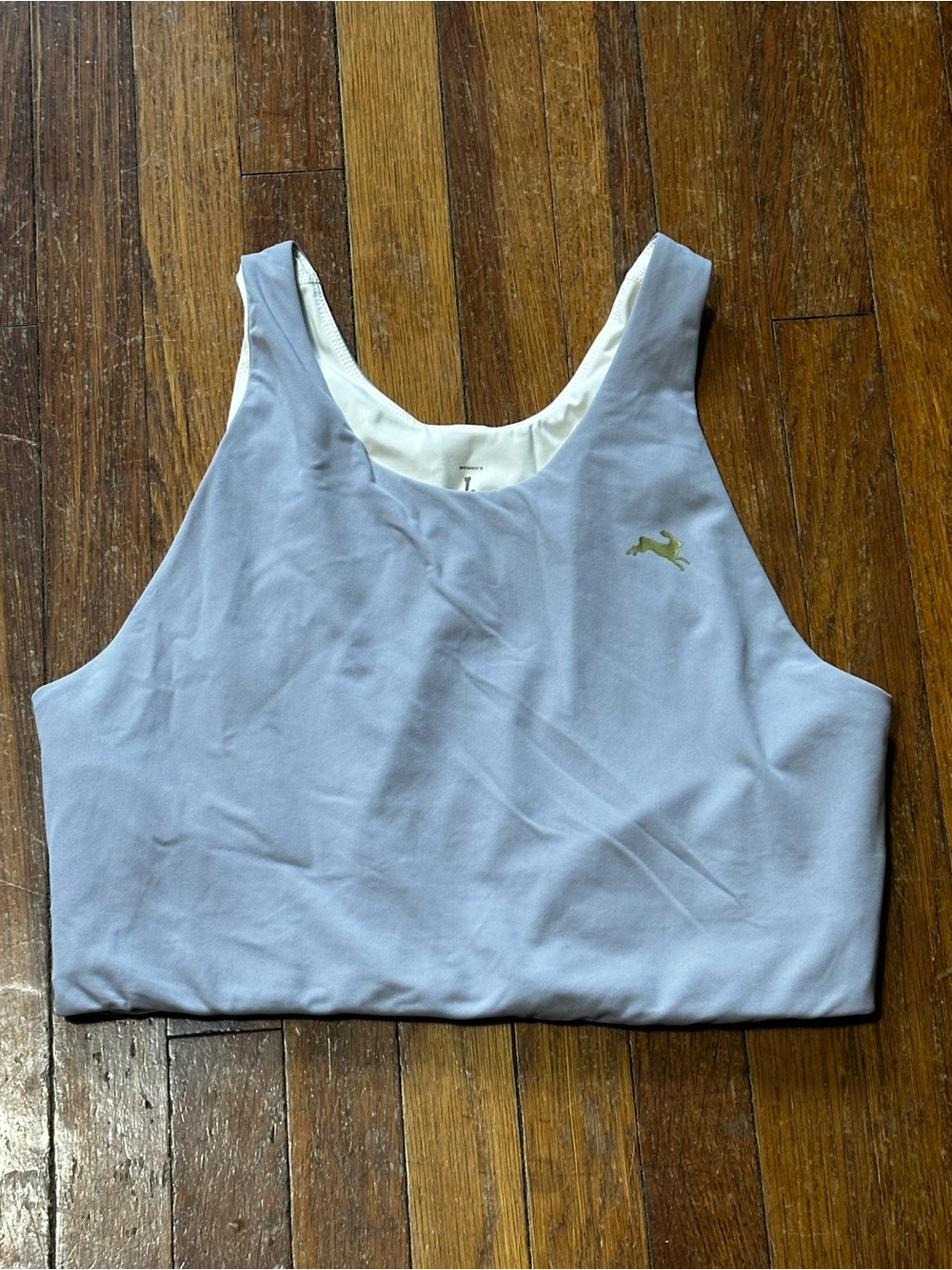 Tracksmith Lane Five/Turnover Running Crop Top, Pale Violet, Sz Large